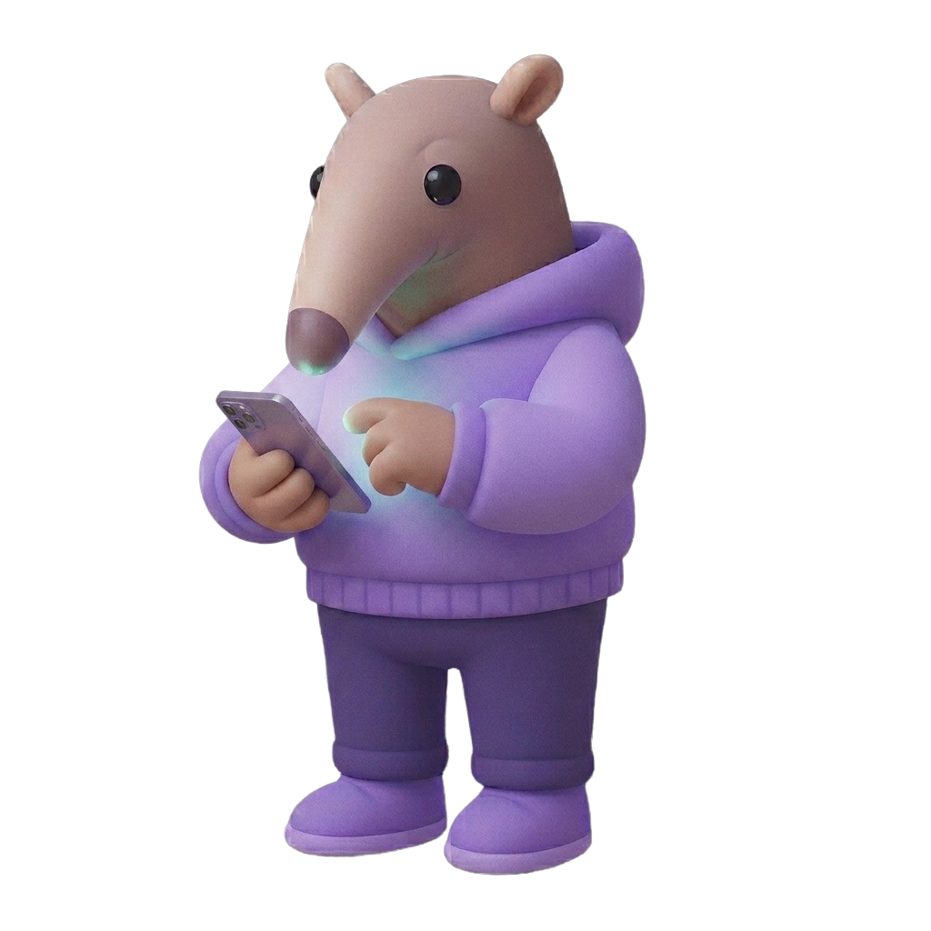 Mascote Bino - Passo 1